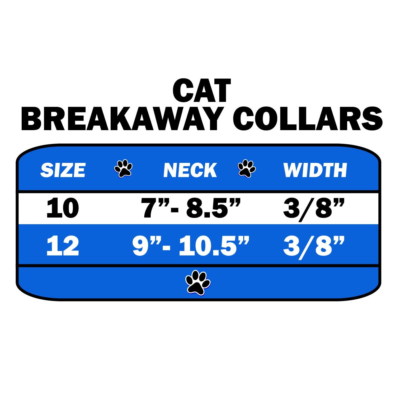 Breakaway Cat Collar With Band Plain, 