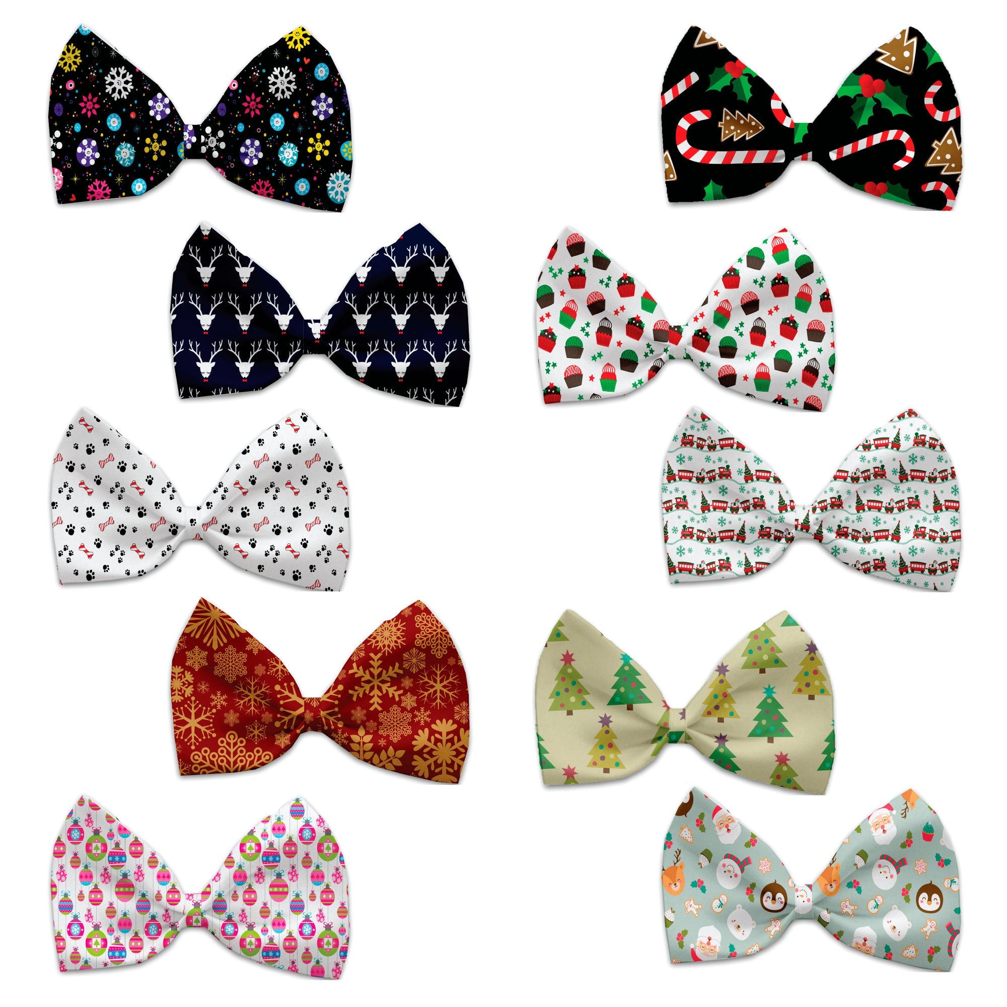 Christmas Pet, Dog and Cat Bow Ties, 