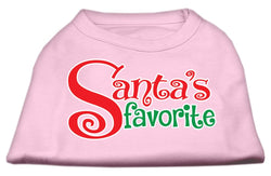 Christmas Pet Dog & Cat Shirt Screen Printed, "Santa's Favorite"