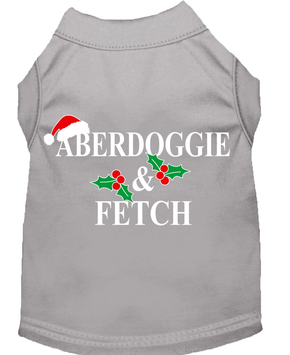 Christmas Screenprinted Dog Shirt, 