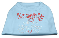 Christmas Pet Dog & Cat Shirt Rhinestone, "Naughty, But In A Nice Way"