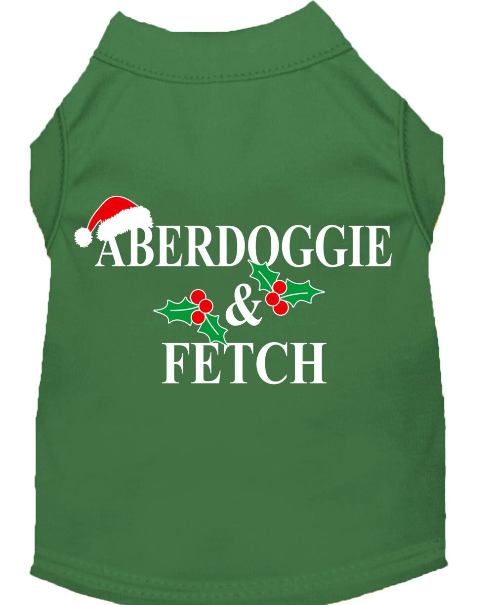 Christmas Screenprinted Dog Shirt, 