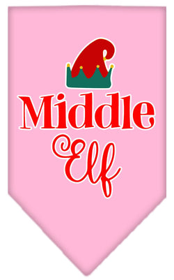 Christmas Pet and Dog Bandana Screen Printed, "Middle Elf"