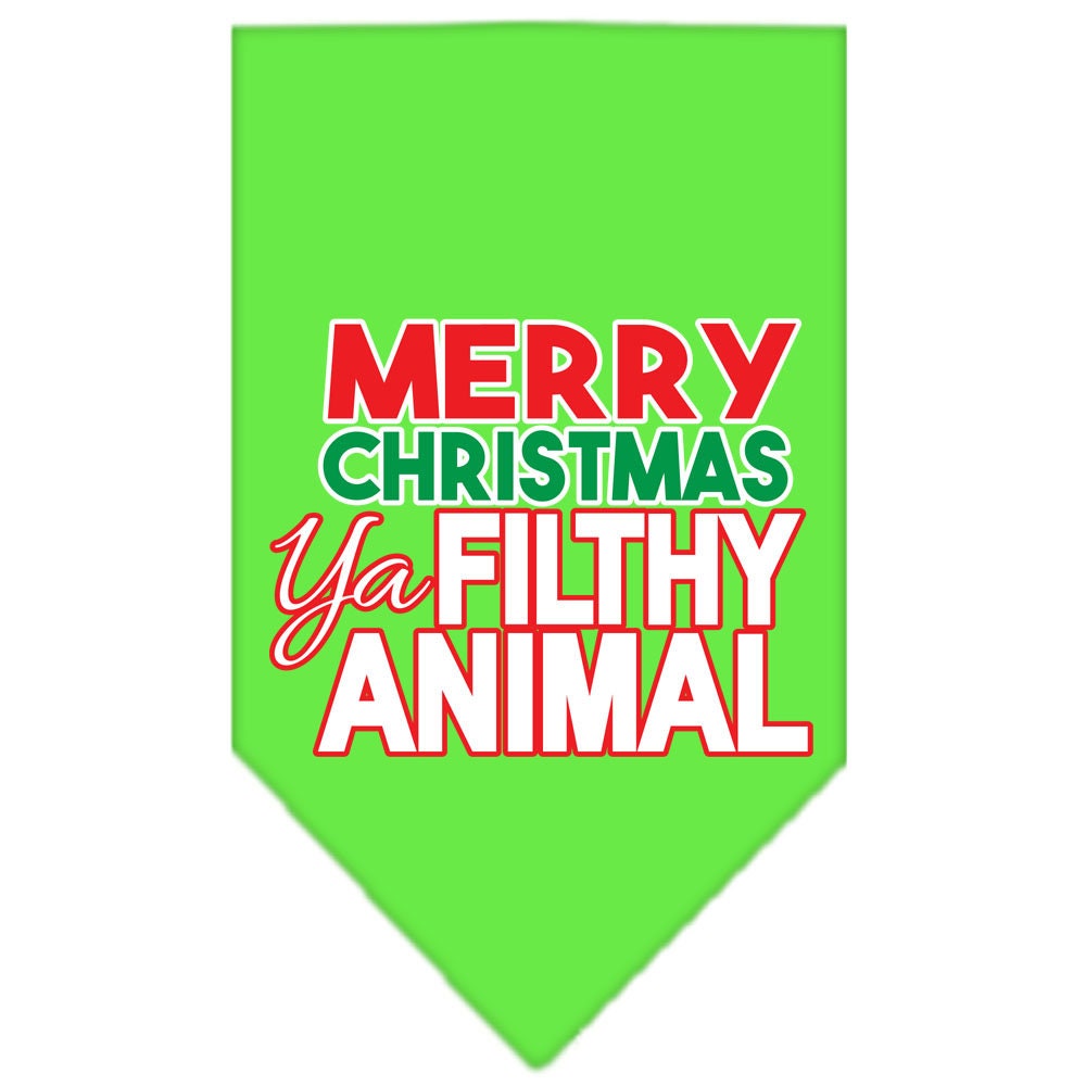 Christmas Pet and Dog Bandana Screen Printed, 