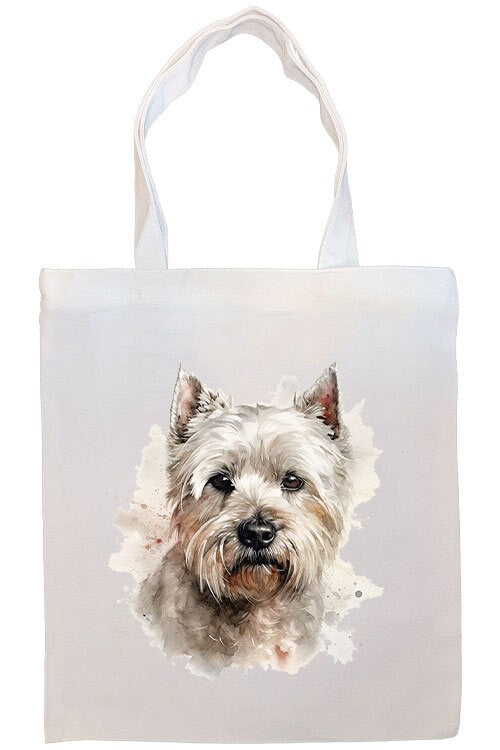 Canvas Tote Bag, Zippered With Handles & Inner Pocket, 