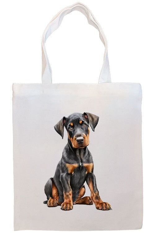 Canvas Tote Bag, Zippered With Handles & Inner Pocket, 