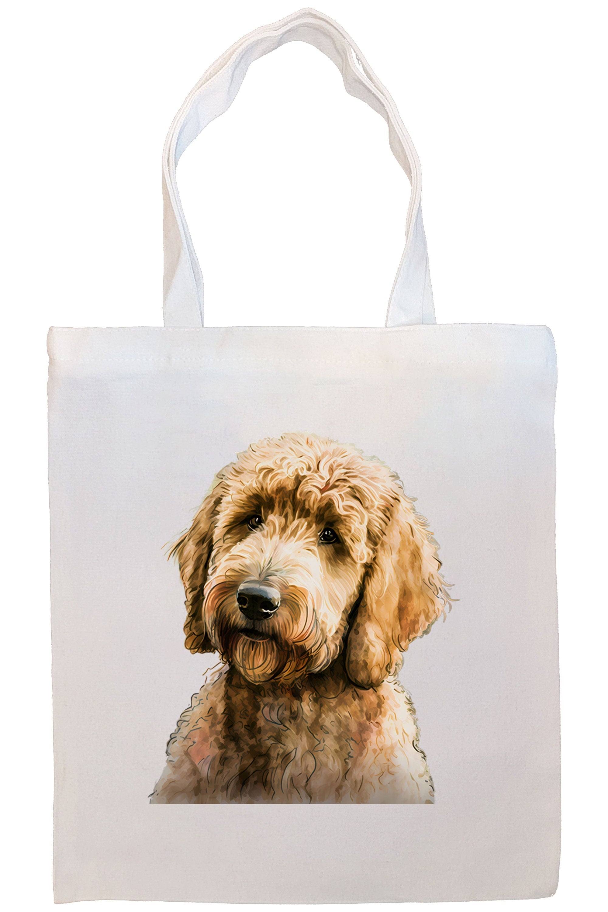 Canvas Tote Bag, Zippered With Handles & Inner Pocket, 