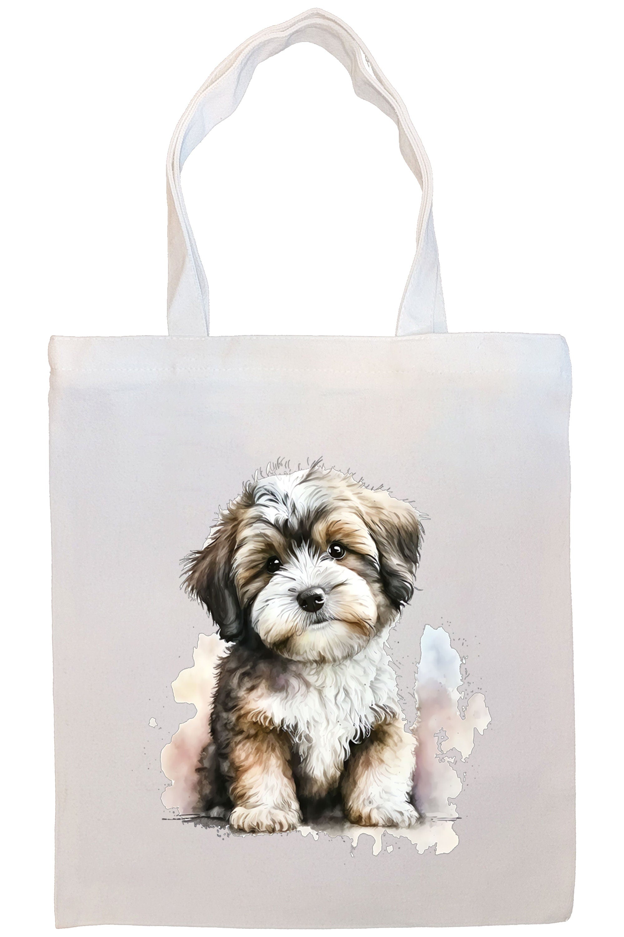 Canvas Tote Bag, Zippered With Handles & Inner Pocket, 