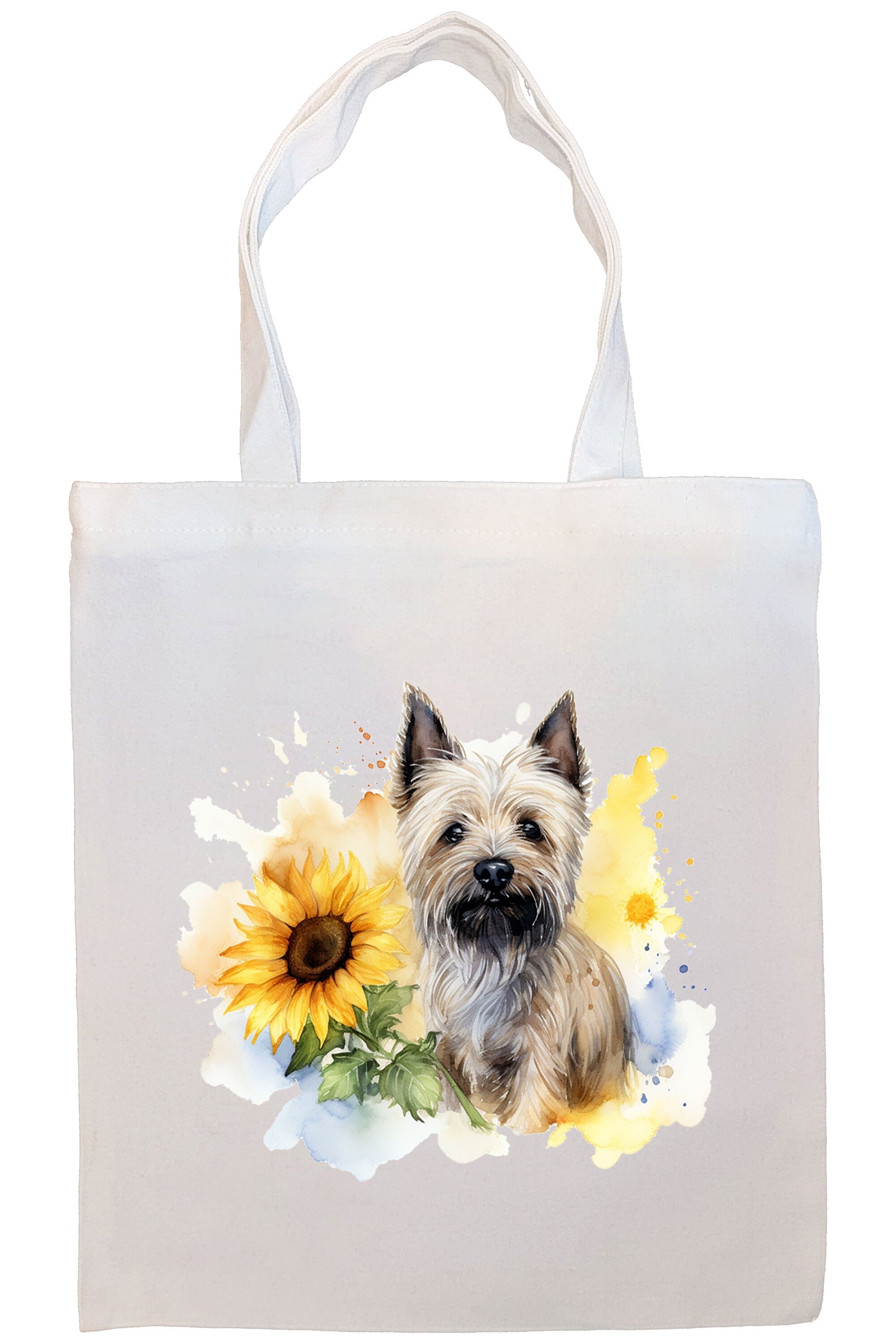 Canvas Tote Bag, Zippered With Handles & Inner Pocket, 