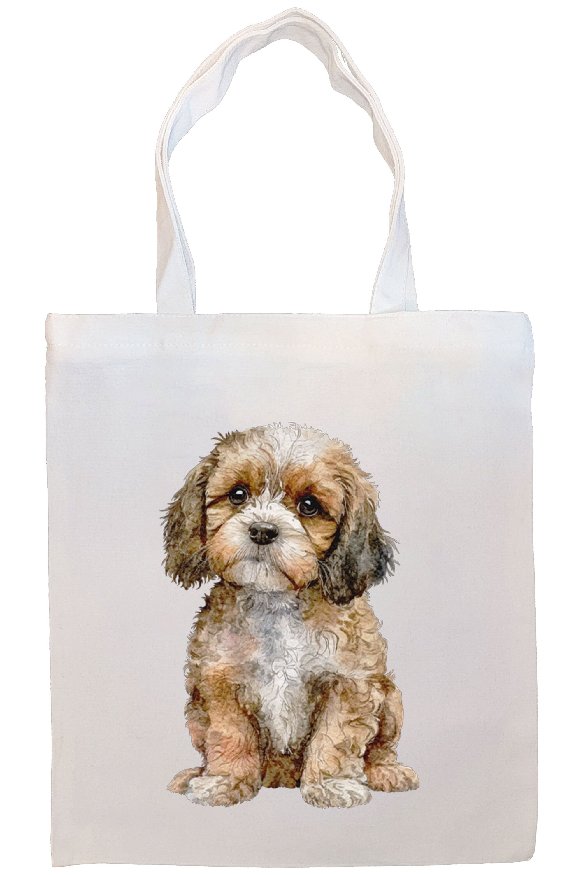 Canvas Tote Bag, Zippered With Handles & Inner Pocket, 