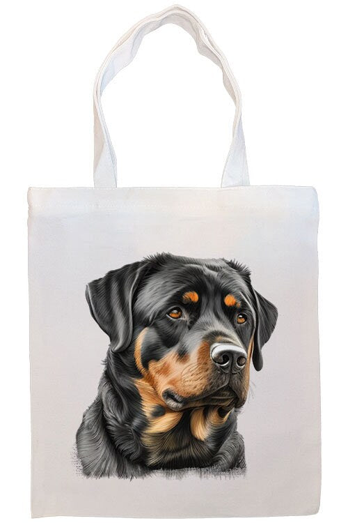 Canvas Tote Bag, Zippered With Handles & Inner Pocket, 