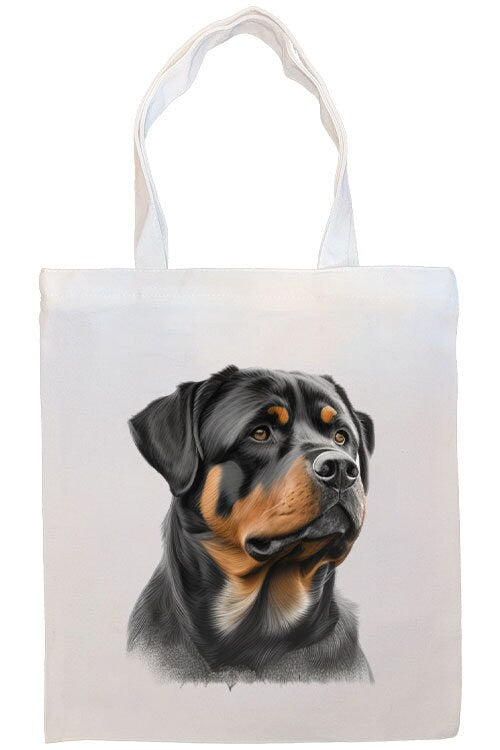 Canvas Tote Bag, Zippered With Handles & Inner Pocket, 