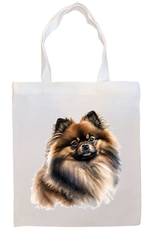 Canvas Tote Bag, Zippered With Handles & Inner Pocket, 