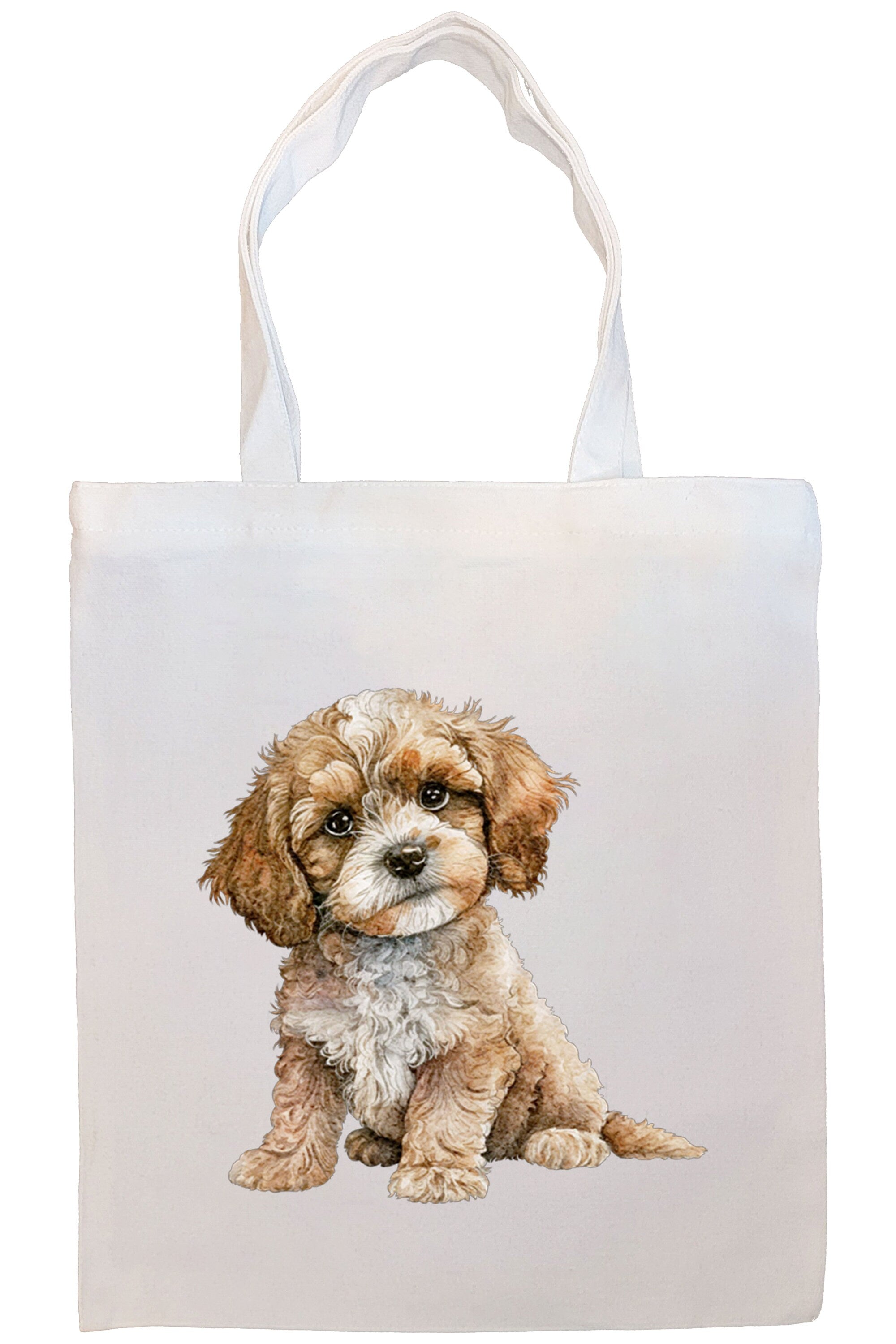 Canvas Tote Bag, Zippered With Handles & Inner Pocket, 