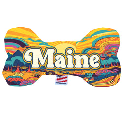 Pet & Dog Plush Bone Toys, "Maine State Options" (Available in different pattern options)