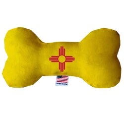 Pet & Dog Plush Bone Toys, "New Mexico Mountains" (Set 2 of 2 New Mexico State Toy Options, available in different pattern options!)