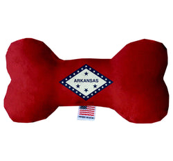 Pet & Dog Plush Bone Toys, "Arkansas State Options" (Available in different pattern options)