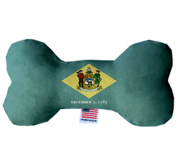 Pet & Dog Plush Bone Toys, "Delaware State Options" (Available in different pattern options)