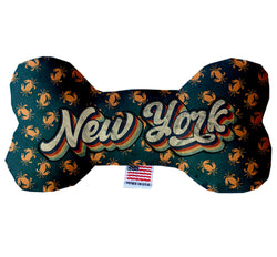 Pet & Dog Plush Bone Toys, "New York State Options" (Available in different pattern options)