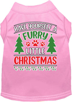 Christmas Dog Shirt for Pets 20-115 Pounds, "Have Yourself A Furry Little Christmas"