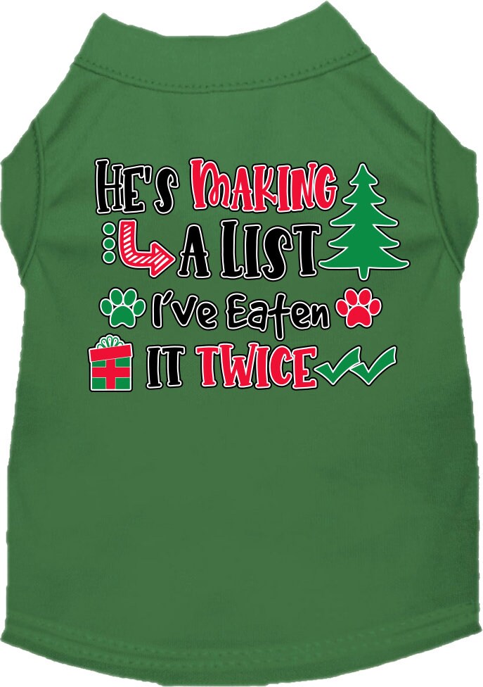 Christmas Dog Shirt for Pets 20-115 Pounds, 