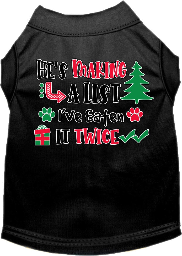 Christmas Dog Shirt for Pets 20-115 Pounds, 