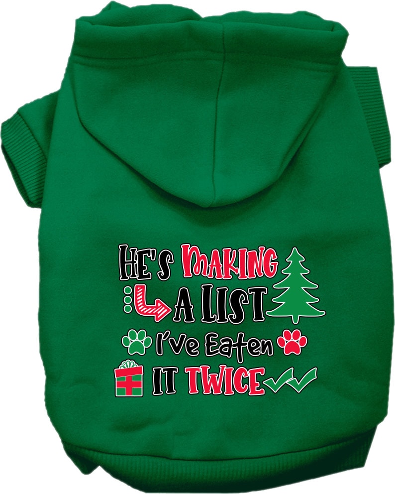 Christmas Dog Hoodie for Pets 20-115 Pounds, 