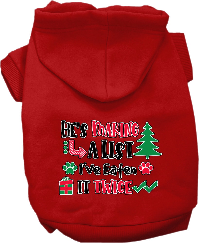 Christmas Dog Hoodie for Pets 20-115 Pounds, 