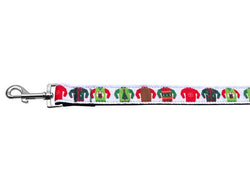 Christmas Pet Dog & Cat Nylon Collar or Leash, "Ugly Sweater"