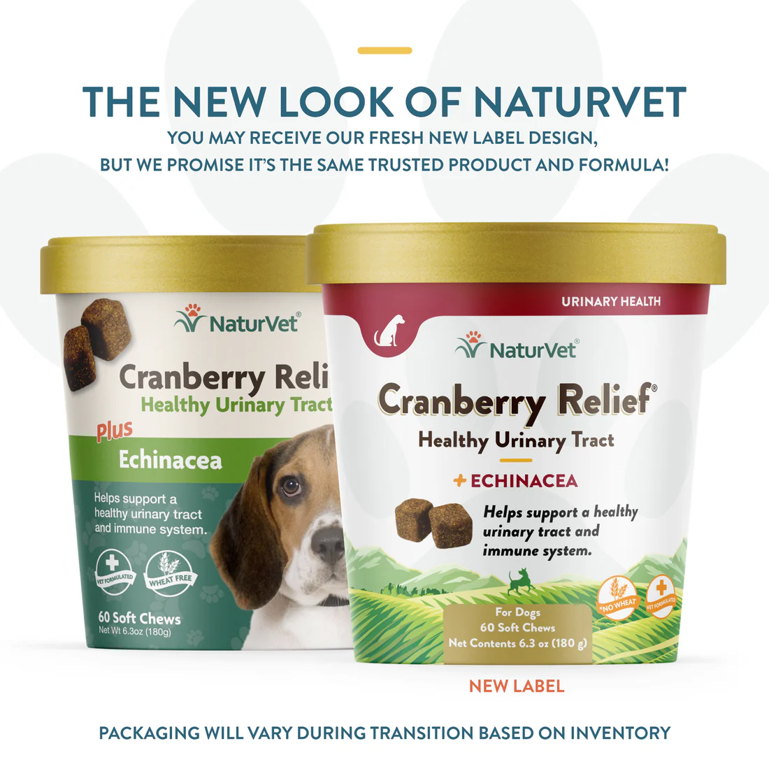 60Ct NaturVet Dog Cranberry Relief Chews