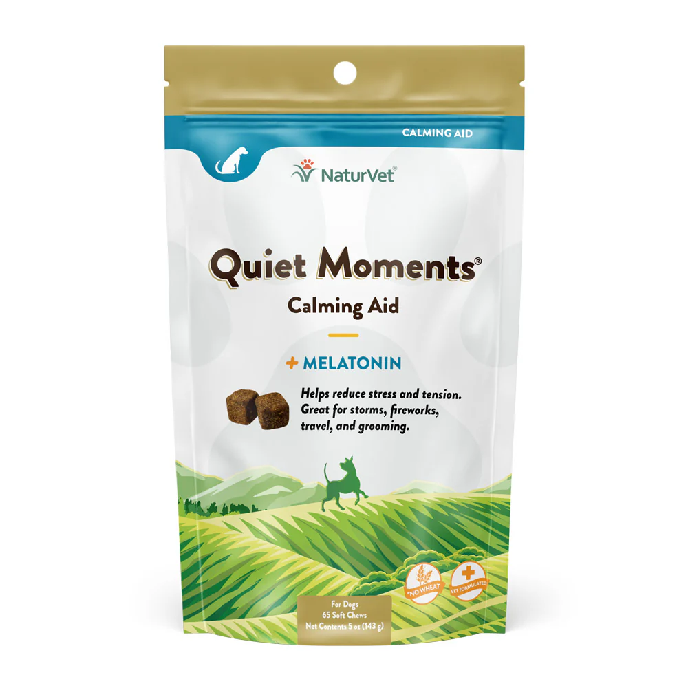 60Ct NaturVet Dog Quiet Moments Hemp Chews