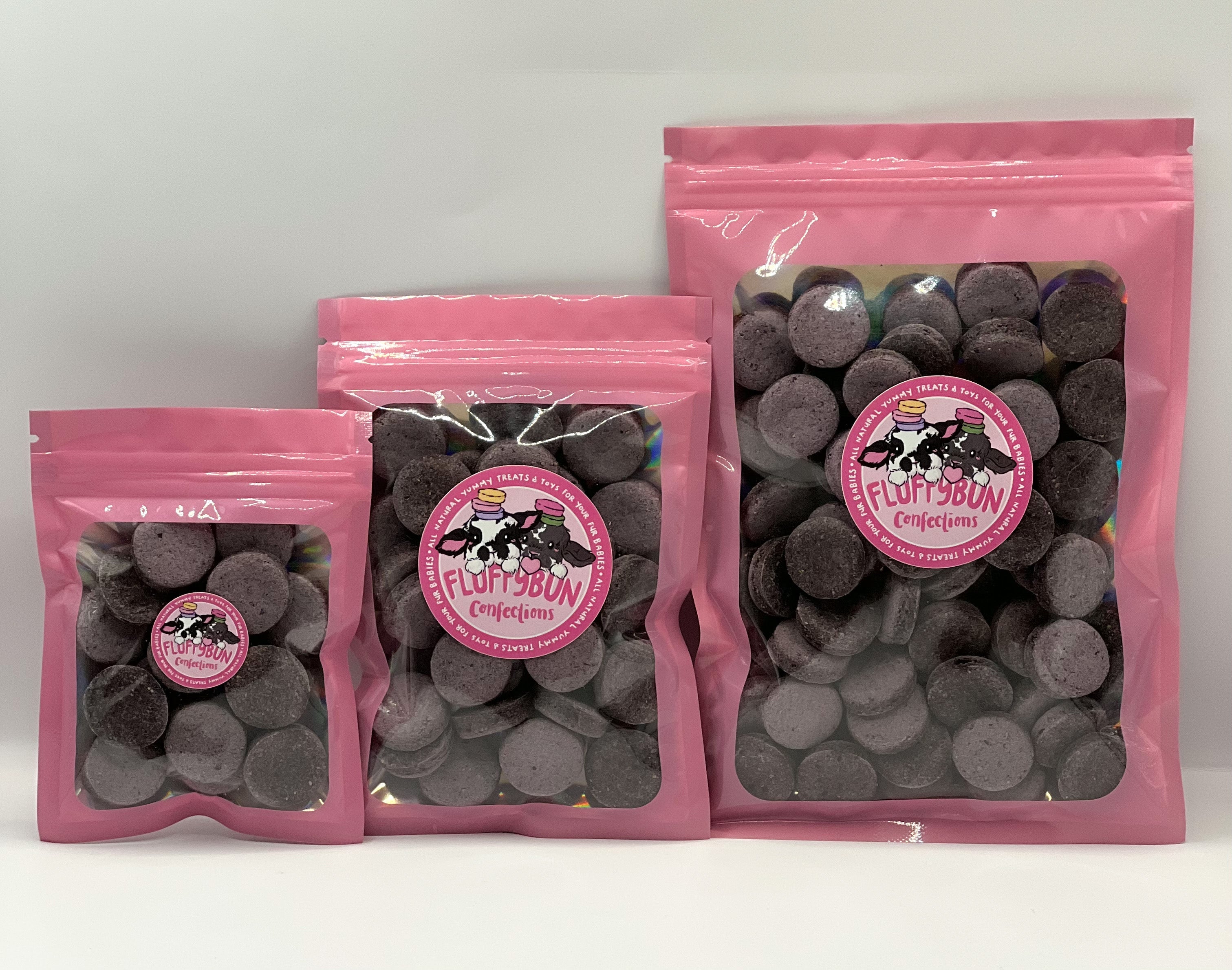 Banana/Blueberry Macarons | 100% Organic and Healthy Treats for Rabbits, Guinea Pigs, and Other Small Pets