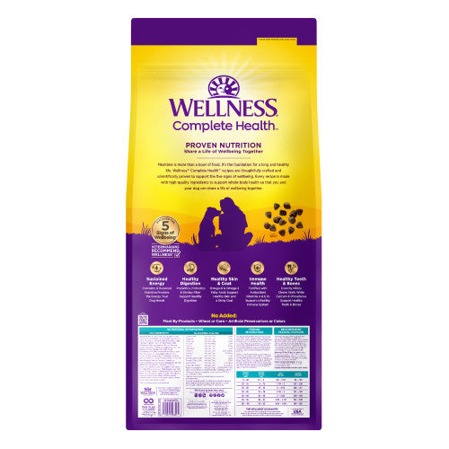 Alimento para perros adultos de pescado blanco y batata, 26 lb Wellness Complete Health