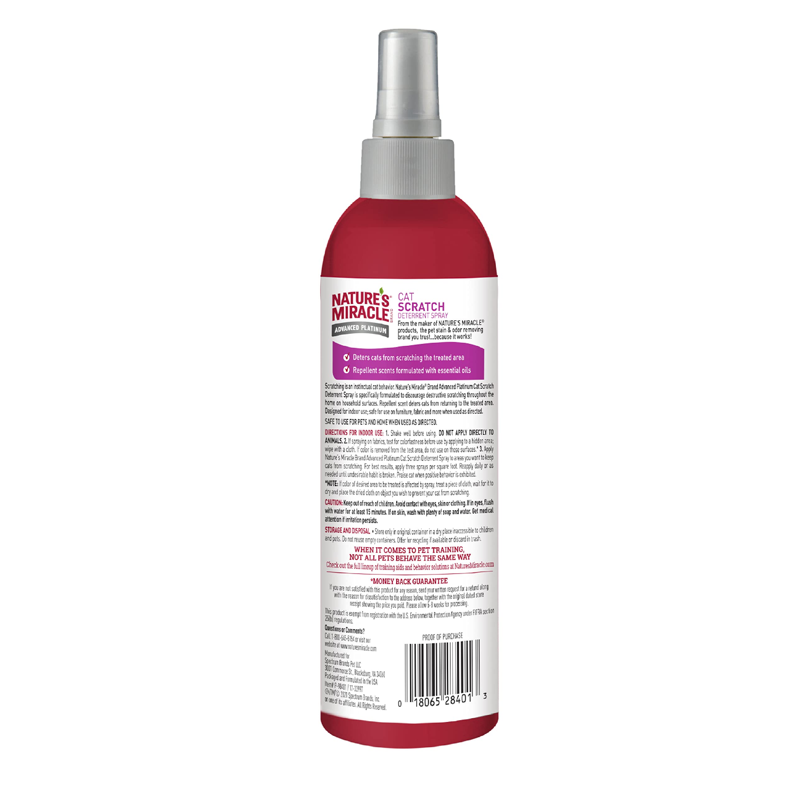Natures Miracle Cat Scratch Deterrent Spray (8oz)