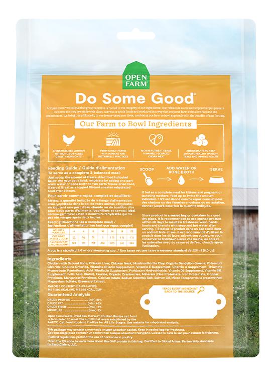 Open Farm Cat Freeze Dried Morsels Harvest Chicken