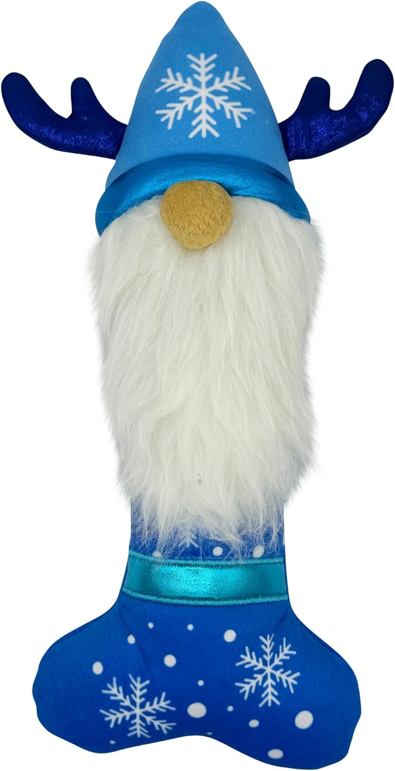 Huxley & Kent Dog Power Plush Frosty Gnome Bone