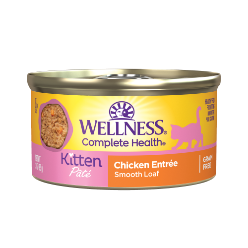 Comida húmeda para gatos Wellness Complete Health Kitten Paté de pollo de 5.5 oz