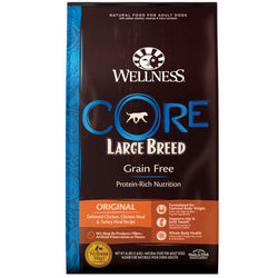 24 磅 Wellness Core 成年犬无谷物大型犬鸡肉狗粮