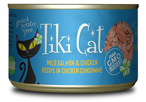 2.8oz Tikicat All Life Stages Napili Luau Salmón y Pollo