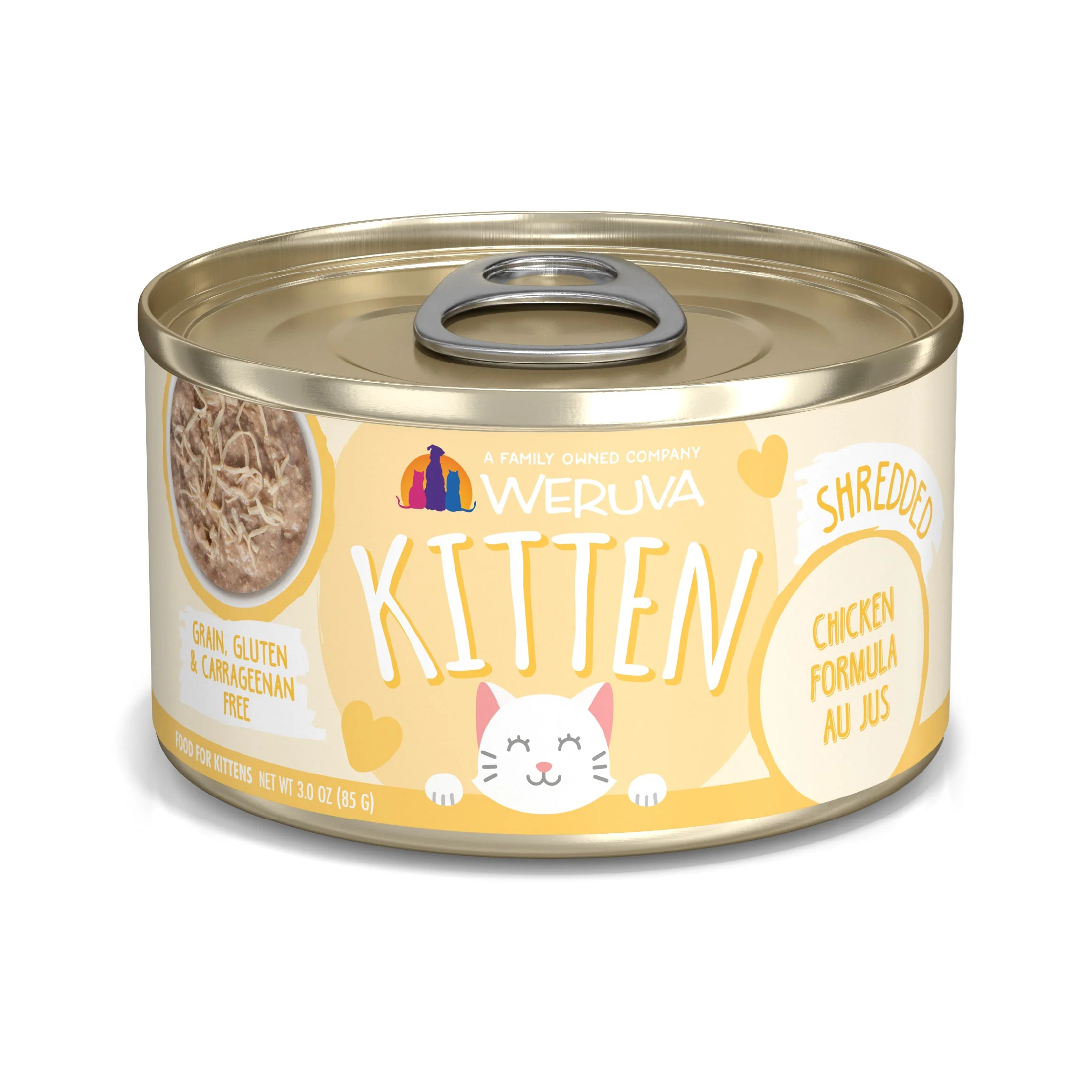 Comida húmeda para gatos Weruva Kitten Chicken Au Jus de 3oz