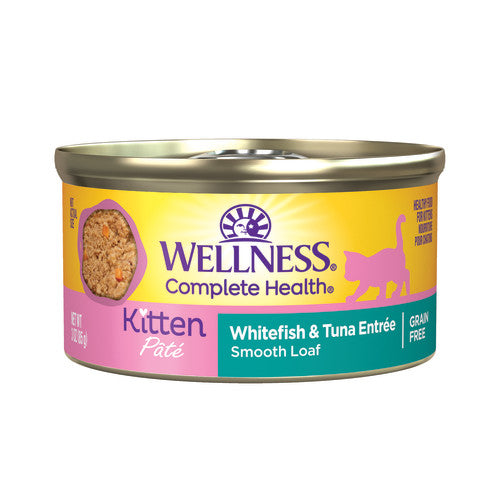Wellness Complete Health Kitten Whitefish and Tuna Pate Wet Cat Food (3oz)