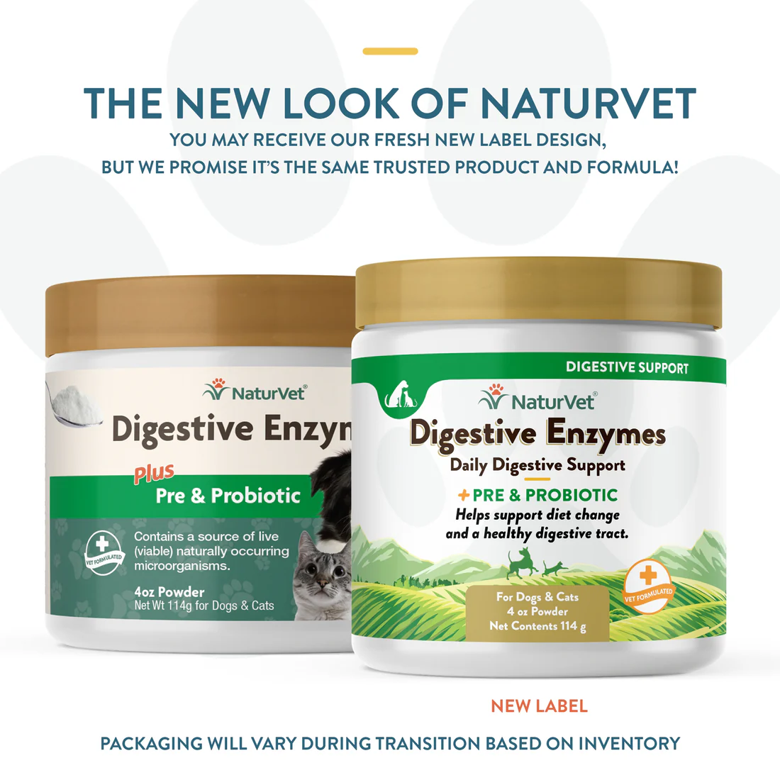 4oz NaturVet Dog Digestive Enzymes Powder