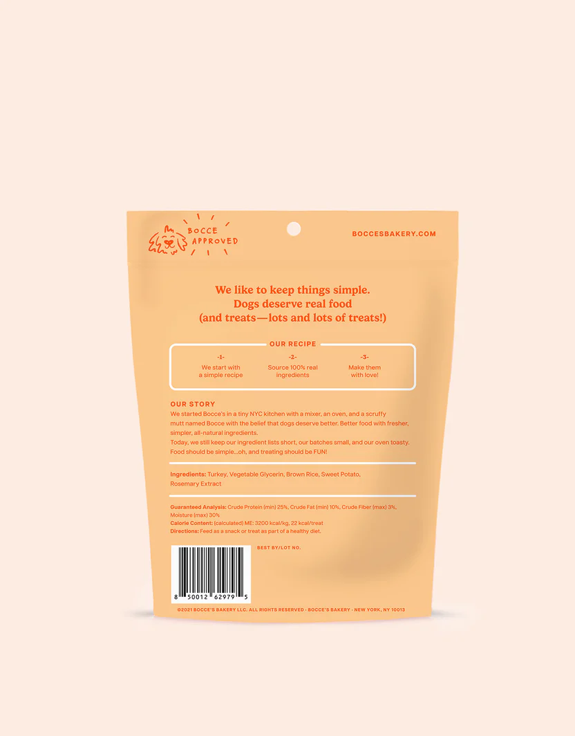 Bocce's Turkey and Sweet Potato Grazers Dog Jerky Stick (4oz)