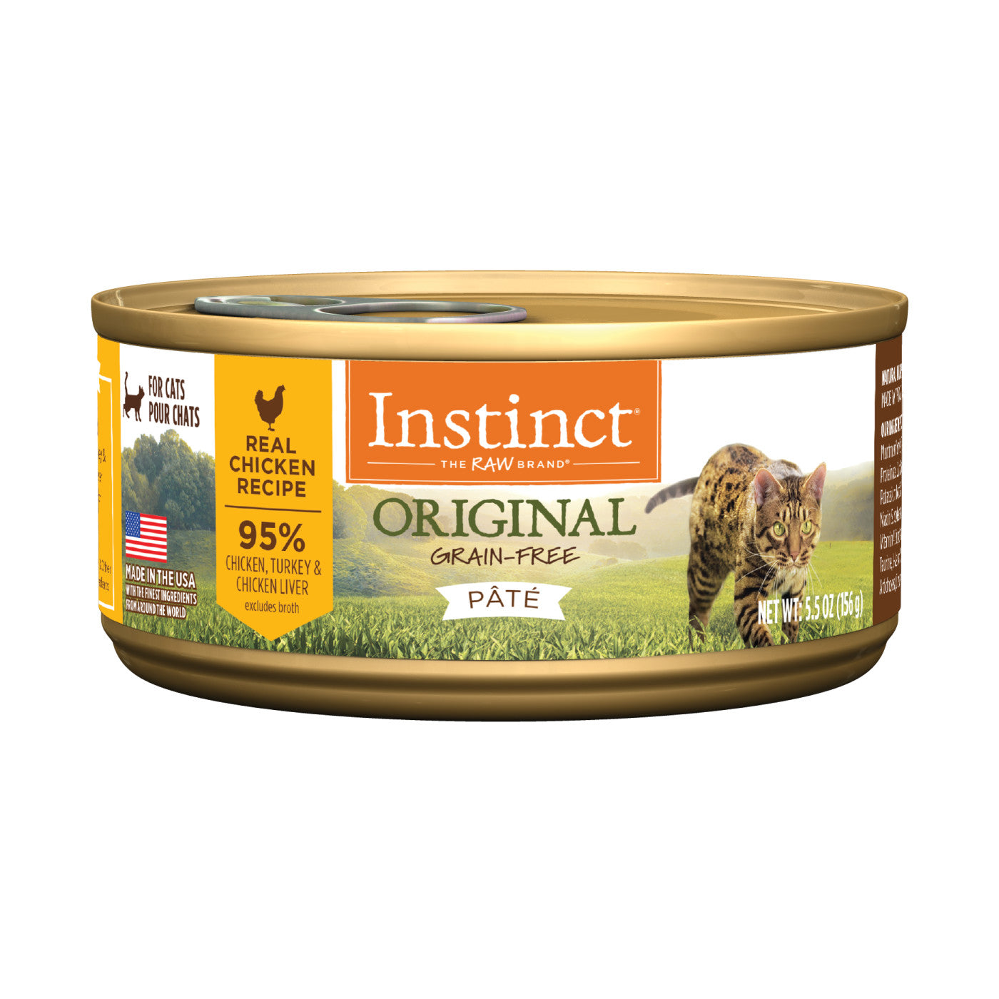 Comida húmeda para gatos con pollo para adultos Instinct Original de 5.5 oz