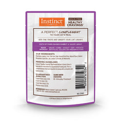 Bolsa de comida para gatos y conejos Instinct Healthy Cravings de 3 oz