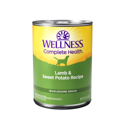 Alimento húmedo para perros Wellness Adult de cordero y camote, 12.5 oz