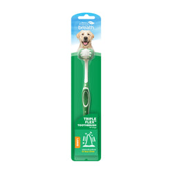 Tropiclean Triple Flex Cepillo de dientes para perros grandes 