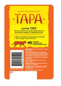 Adornos de comida para gatos con tapa de pollo y calabaza de 1.76 oz