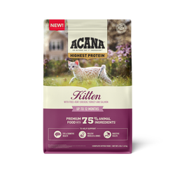 Alimento para gatos Acana Kitten Grain Free de pollo, pavo y salmón de 4 lb