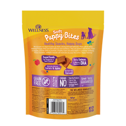 Golosinas para perros Wellness Soft Puppy Bites de cordero y salmón de 3 oz